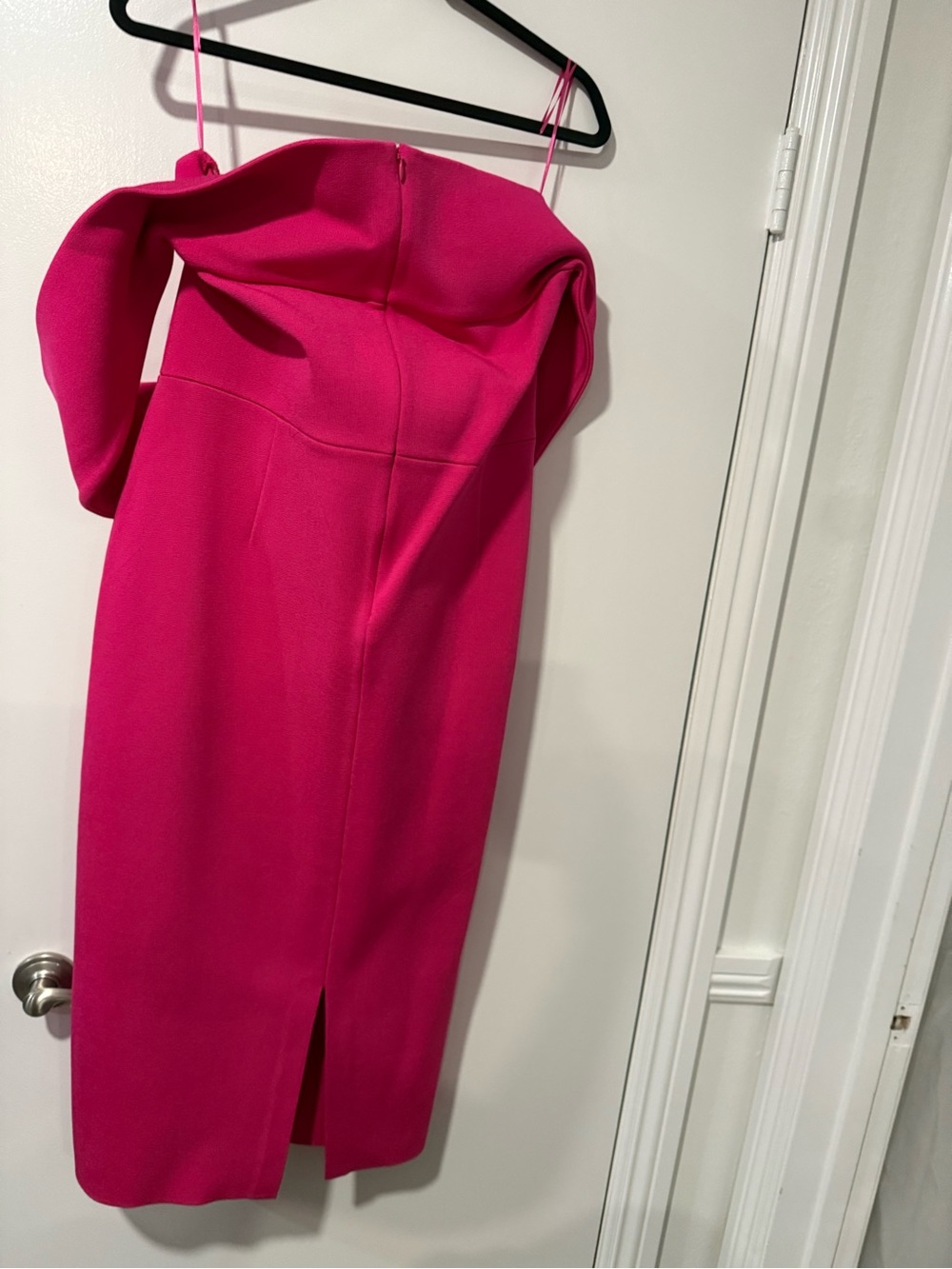 NWT St. John Hot Pink Sculpted Cocktail Dress Size 18 $1695 - Picture 12 of 12